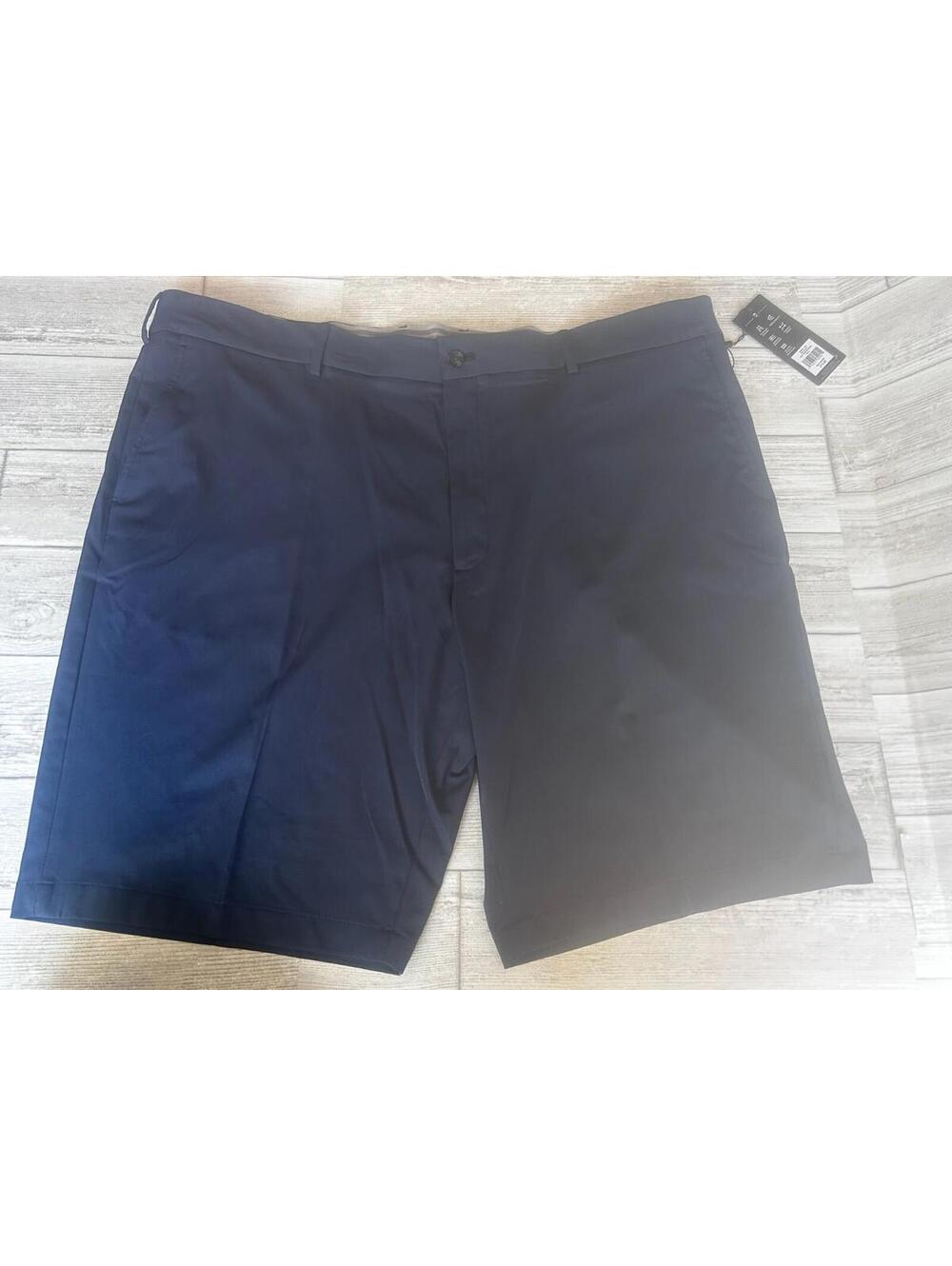 Men's Walter Hagen Big & Tall Perfect 11 Flat Front Golf Shorts Size 48 Navy-NWT